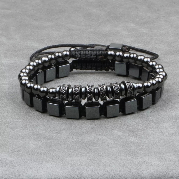 Men's 2 Piece Bracelet Set - Picture 4 of 4